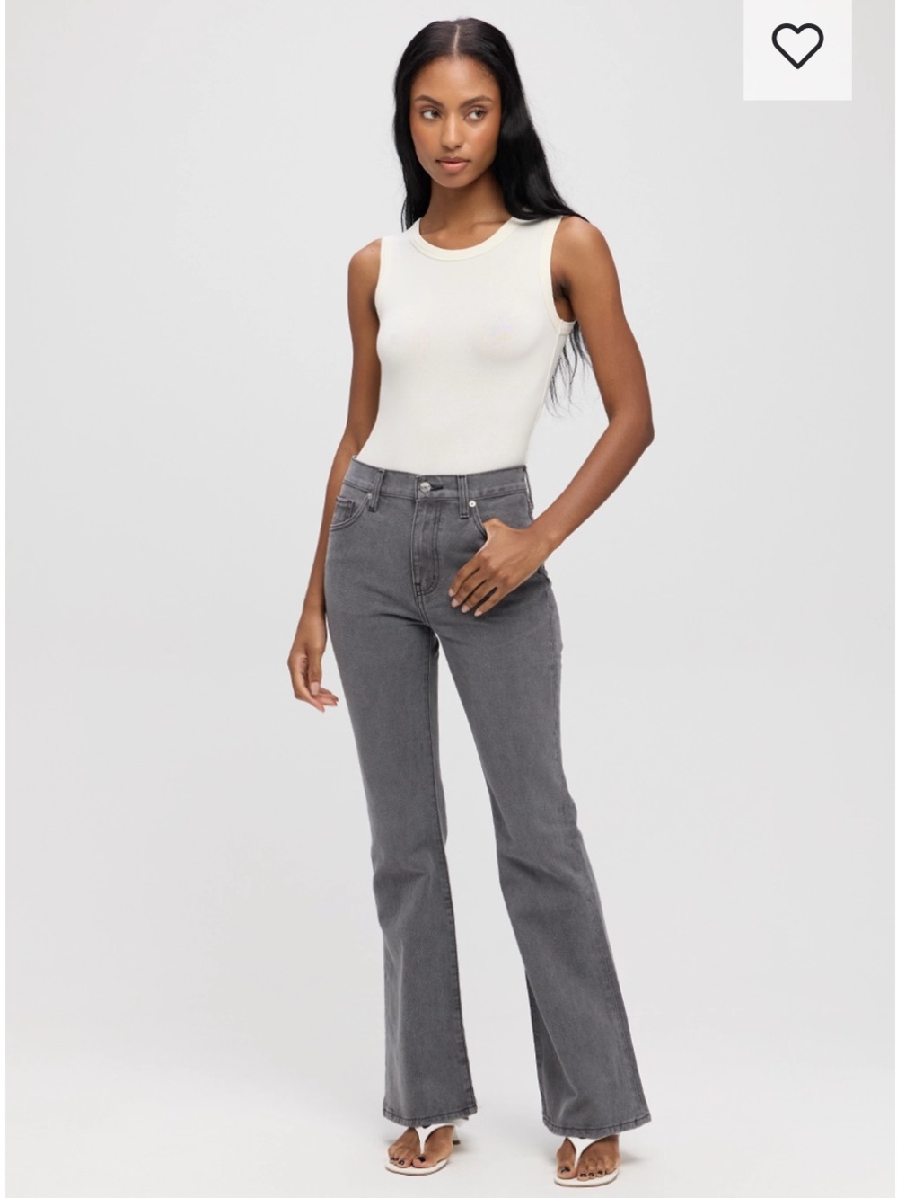 Etica Denim Nina High Rise Flare size 31 in Black Creek